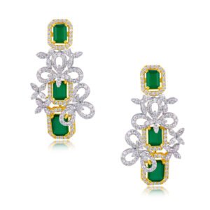 Emerald bliss necklace earrings